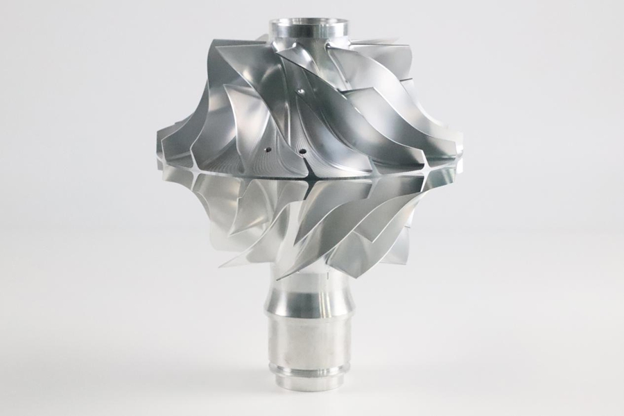 Aluminum Impeller By GD-HUB'S 5 Axis Machine