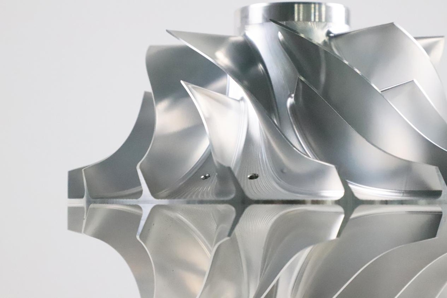 Aluminum Impeller By GD-HUB'S 5 Axis Machine