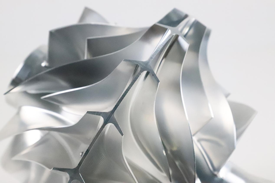 Aluminum Impeller By GD-HUB'S 5 Axis Machine