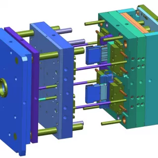 What are the steps involved in producing rapid prototypes using injection moulding?